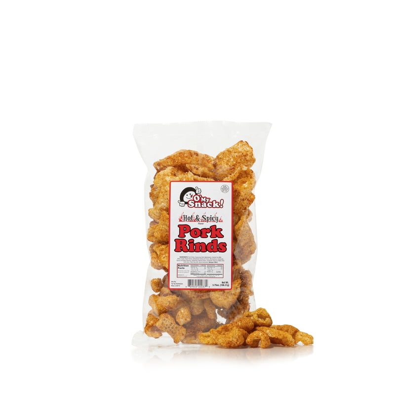 HOT & SPICY PORK RINDS - Pack of 4